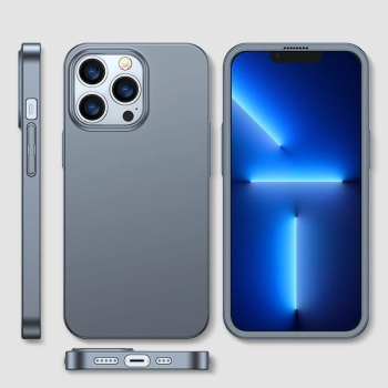  Etui pokrowiec do iPhone 13 Pro Max obudowa na tył i przód + szkło hartowane szary - zdj. dodatkowe 7