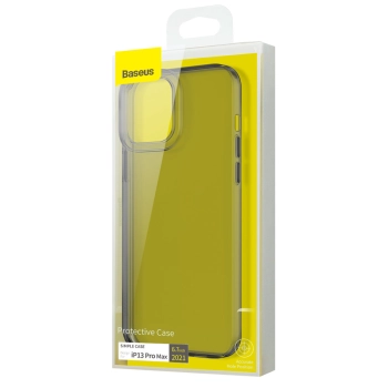  Przezroczyste żelowe etui iPhone 13 Pro Simple Series Case czarny - zdj. dodatkowe 4