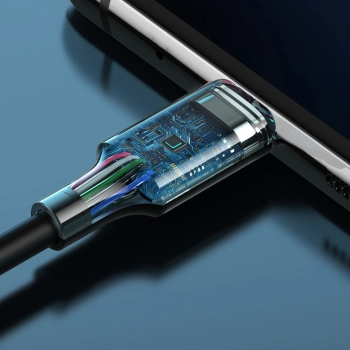  Kabel przewód USB-C 5A szybkie ładowanie PD QC 1m biały - zdj. dodatkowe 9