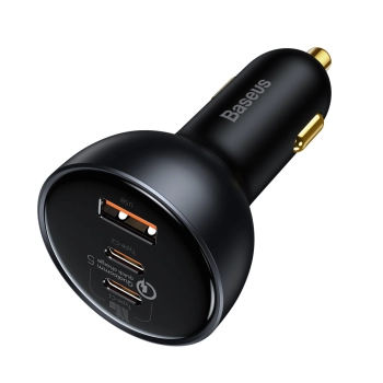  Szybka ładowarka samochodowa USB USB-C 160W PPS Quick Charge 5 PD szary - zdj. dodatkowe 1