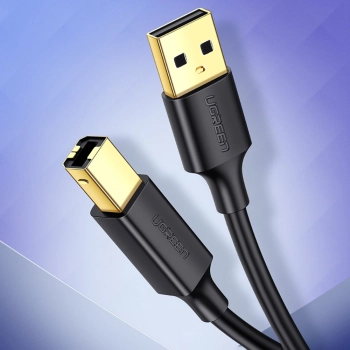  Kabel przewód USB Typ B do drukarki męski - USB 2.0 męski 480Mbps 1m czarny - zdj. dodatkowe 7