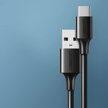  Kabel przewód przejściówka USB - USB-C Quick Charge 3.0 3A 0.25m czarny - zdj. dodatkowe 1