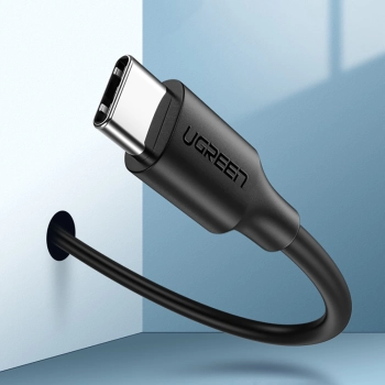  Kabel przewód przejściówka USB - USB-C Quick Charge 3.0 3A 0.25m czarny - zdj. dodatkowe 2