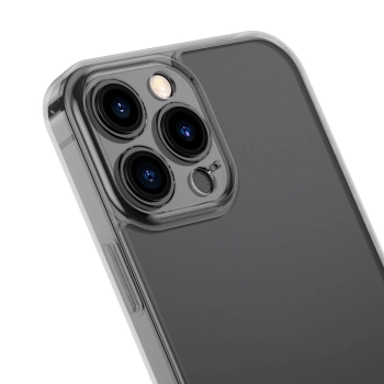  Etui pokrowiec do iPhone 13 Pro sztywna obudowa z żelową ramką czarny - zdj. dodatkowe 5
