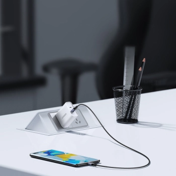  Kabel przewód w oplocie USB-C Power Delivery 240W 5A 2m szary - zdj. dodatkowe 3