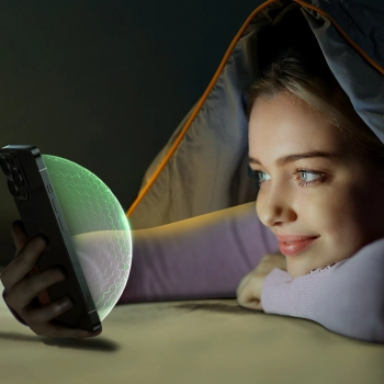  Zielone szkło hartowane do iPhone 14 Pro Max z filtrem Anti Blue Light na cały ekran Knight - zdj. dodatkowe 3