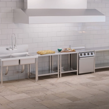  Stół blat roboczy stalowy nierdzewny z półką 90x60cm - zdj. dodatkowe 4