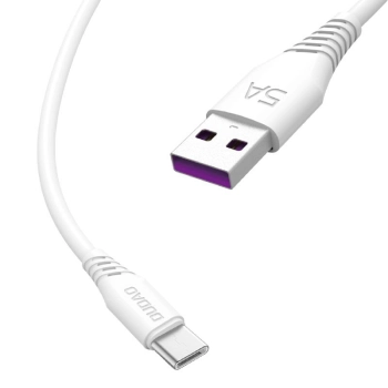  Przewód kabel USB - USB-C 5A 2m biały - zdj. dodatkowe 1