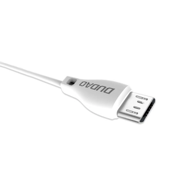  Przewód kabel USB - micro USB 2.4A 1m biały - zdj. dodatkowe 2