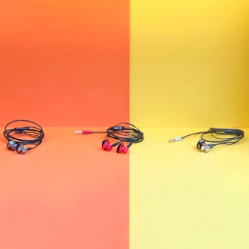  Metalowe przewodowe słuchawki douszne 3,5 mm mini jack szary - zdj. dodatkowe 6