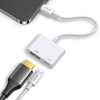  Adapter przejściówka z iPhone Lightning na HDMI FullHD + Lightning biały - zdj. dodatkowe 1