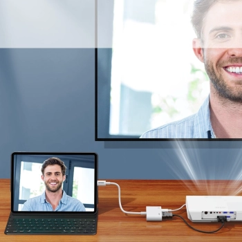  Adapter przejściówka z iPhone Lightning na HDMI FullHD + Lightning biały - zdj. dodatkowe 5