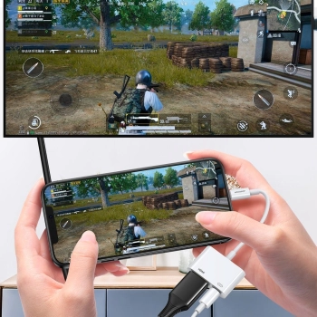  Adapter przejściówka z iPhone Lightning na HDMI FullHD + Lightning biały - zdj. dodatkowe 6