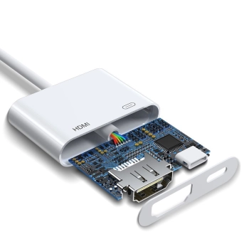  Adapter przejściówka z iPhone Lightning na HDMI FullHD + Lightning biały - zdj. dodatkowe 7