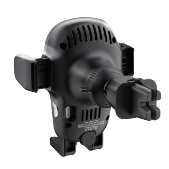  Uchwyt samochodowy z ładowarką bezprzewodową Qi 15W szary - zdj. dodatkowe 5