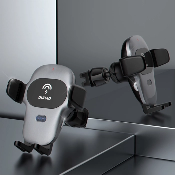  Uchwyt samochodowy z ładowarką bezprzewodową Qi 15W szary - zdj. dodatkowe 6