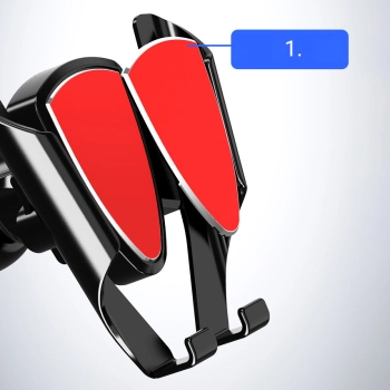  Uchwyt samochodowy do telefonu uniwersalny grawitacyjny ciemnoszary - zdj. dodatkowe 5