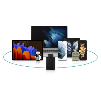  Ładowarka sieciowa 2x USB-C i 1x USB PPS PD 65W QC 3.0 AFC FCP czarny - zdj. dodatkowe 6