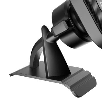  Samoprzylepny magnetyczny uchwyt samochodowy do telefonu na kokpit czarny - zdj. dodatkowe 2