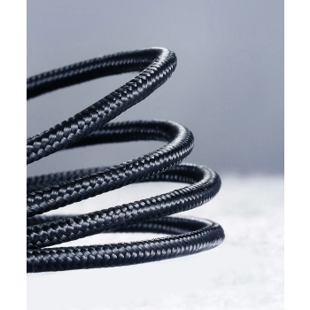  2w1 Kabel przewód w mocnym oplocie USB - microUSB + USB-C 1m 2.4A czarny - zdj. dodatkowe 6