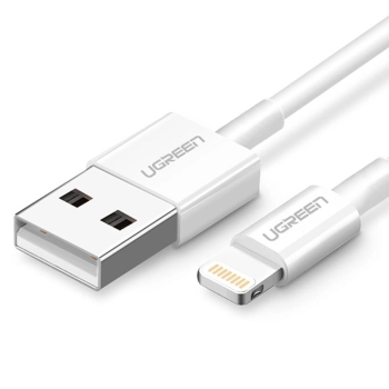  Kabel przewód do iPhone USB - Lightning MFI 1m 2.4A biały - zdj. dodatkowe 1