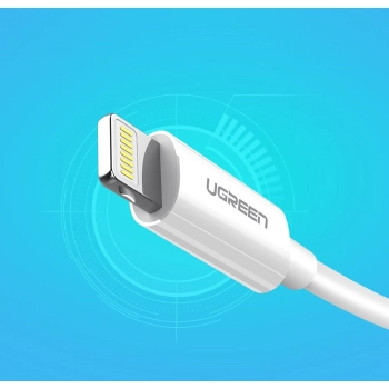  Kabel przewód do iPhone USB - Lightning MFI 1m 2.4A biały - zdj. dodatkowe 8
