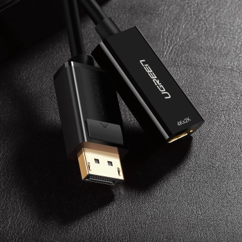  Przejściówka adapter jednokierunkowy z DisplayPort (męski) na HDMI (żeński) 1080P 60Hz 12bit czarny - zdj. dodatkowe 8