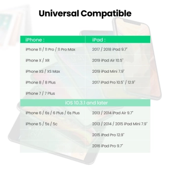  Kabel przewód audio AUX do iPhone MFI Lightning - 3.5 mmmini jack 1m szary - zdj. dodatkowe 7