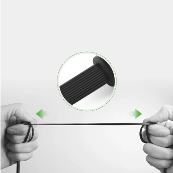  Kabel przewód płaski kątowy audio AUX 3.5mm minijack 0.5m czarny - zdj. dodatkowe 6