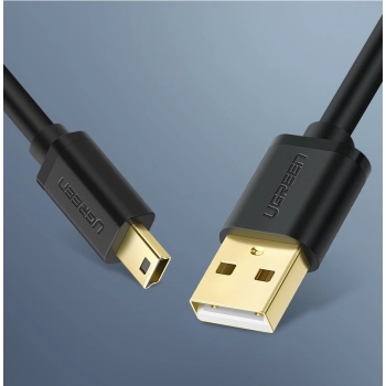  Kabel przewód przejściówka USB - miniUSB 480 Mbps 2m czarny - zdj. dodatkowe 9