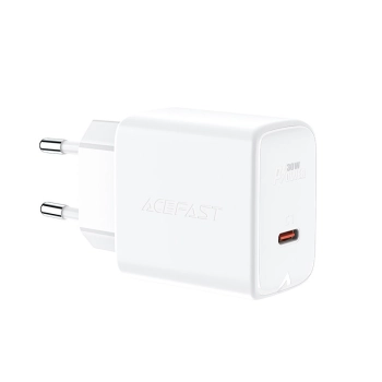  Ładowarka sieciowa GaN USB-C 30W PD QC 3.0 AFC FCP biały - zdj. dodatkowe 1
