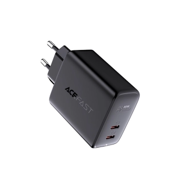  Ładowarka sieciowa 2x USB-C 40W PPS PD QC 3.0 AFC FCP czarny - zdj. dodatkowe 1