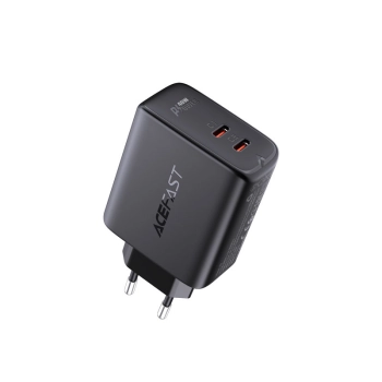  Ładowarka sieciowa 2x USB-C 40W PPS PD QC 3.0 AFC FCP czarny - zdj. dodatkowe 2