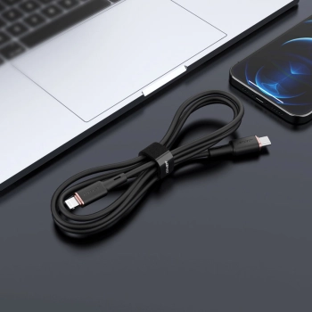  Kabel przewód do iPhone MFI USB-C - Lightning 30W 3A 1.2m czarny - zdj. dodatkowe 3