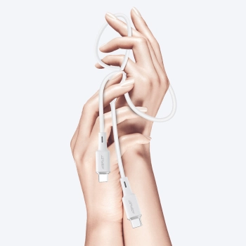  Kabel przewód USB-C 60W 20V 3A 1.2m biały - zdj. dodatkowe 9