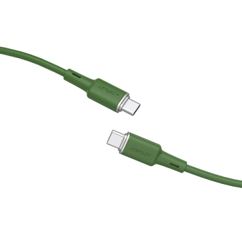  Kabel przewód USB-C 60W 20V 3A 1.2m zielony oliwkowy - zdj. dodatkowe 1