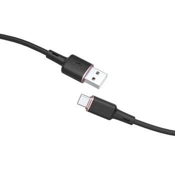  Kabel przewód USB - USB-C 3A 1.2m czarny - zdj. dodatkowe 1