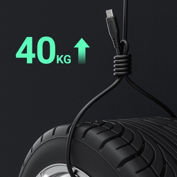  Kabel przewód do telefonu USB - USB-C 3A 1.2m czarny - zdj. dodatkowe 9