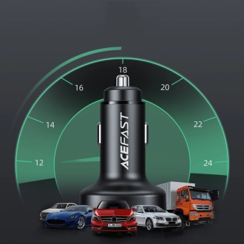  Ładowarka samochodowa 66W 2x USB-C USB Power Delivery QC 4.0 czarny - zdj. dodatkowe 7