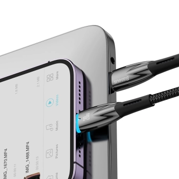  Kabel przewód do szybkiego ładowania iPhone USB-C - Lightning 480Mb/s PD 20W 2m czarny - zdj. dodatkowe 9