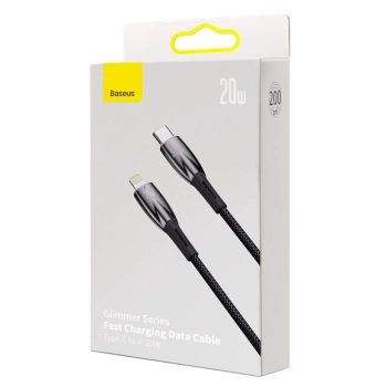  Kabel przewód do szybkiego ładowania iPhone USB-C - Lightning 480Mb/s PD 20W 2m czarny - zdj. dodatkowe 5