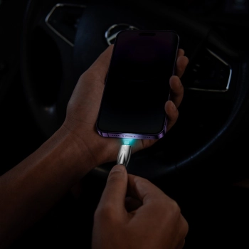  Kabel przewód do szybkiego ładowania iPhone USB-C - Lightning 480Mb/s PD 20W 2m czarny - zdj. dodatkowe 8