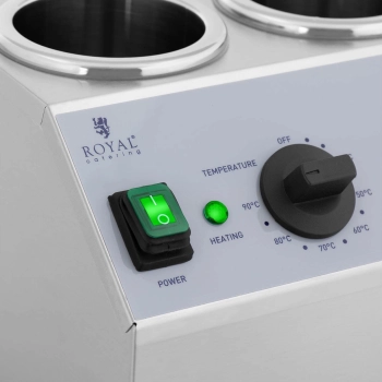  Podgrzewacz do butelek sosów na ciepło podwójny 2 strefy podgrzewania 2x1 l - zdj. dodatkowe 2