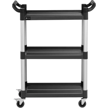  Wózek kelnerski serwisowy 3 półki plastikowe 63 x 40cm do 90kg - zdj. dodatkowe 2