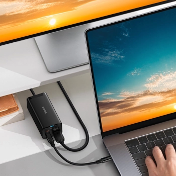  2w1 Ładowarka sieciowa GaN5 Pro + HUB konwerter HDMI 4K 2x USB-C USB-A czarny - zdj. dodatkowe 10