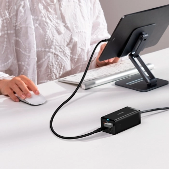  2w1 Ładowarka sieciowa GaN5 Pro + HUB konwerter HDMI 4K 2x USB-C USB-A czarny - zdj. dodatkowe 8