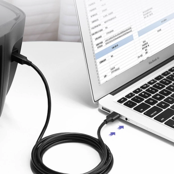  Długi kabel przewód do drukarki USB-A - USB-B 480Mb/s 5m czarny - zdj. dodatkowe 5