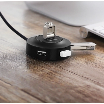  4w1 HUB rozdzielacz adapter USB 2.0 do 4x USB-A 480Mb/s 1m biały - zdj. dodatkowe 2