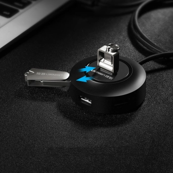  4w1 HUB rozdzielacz adapter USB 2.0 do 4x USB-A 480Mb/s 1m biały - zdj. dodatkowe 5