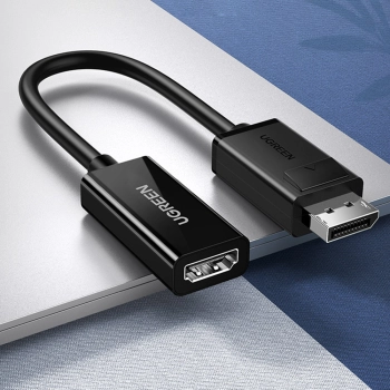  Adapter przejściówka z DisplayPort (męski) - HDMI (żeński) 4K 2K czarny - zdj. dodatkowe 1